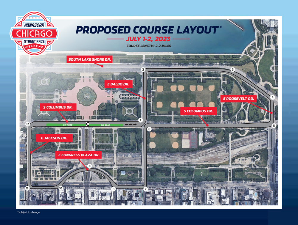 Chicago Street Race layout