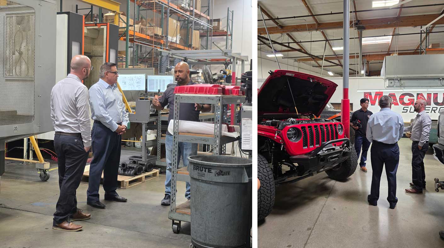 Lawmakers visit Magnuson Superchargers.