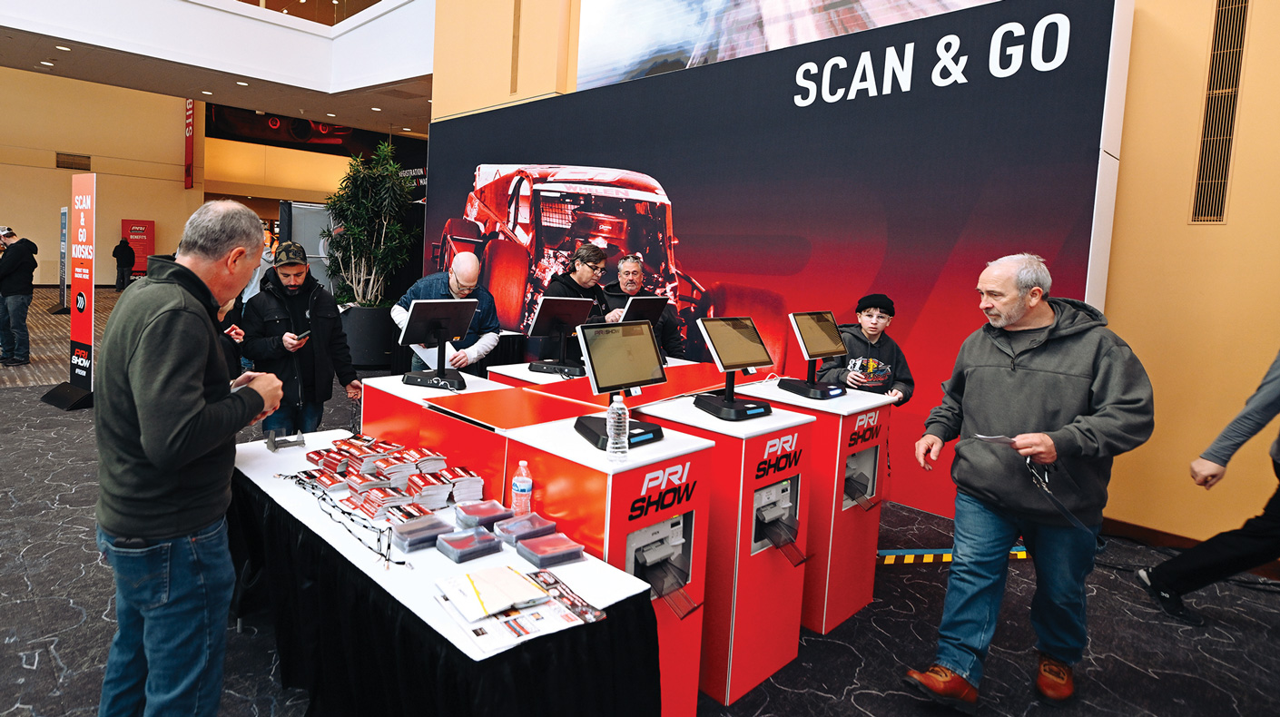 Scan & Go registration at the PRI Show