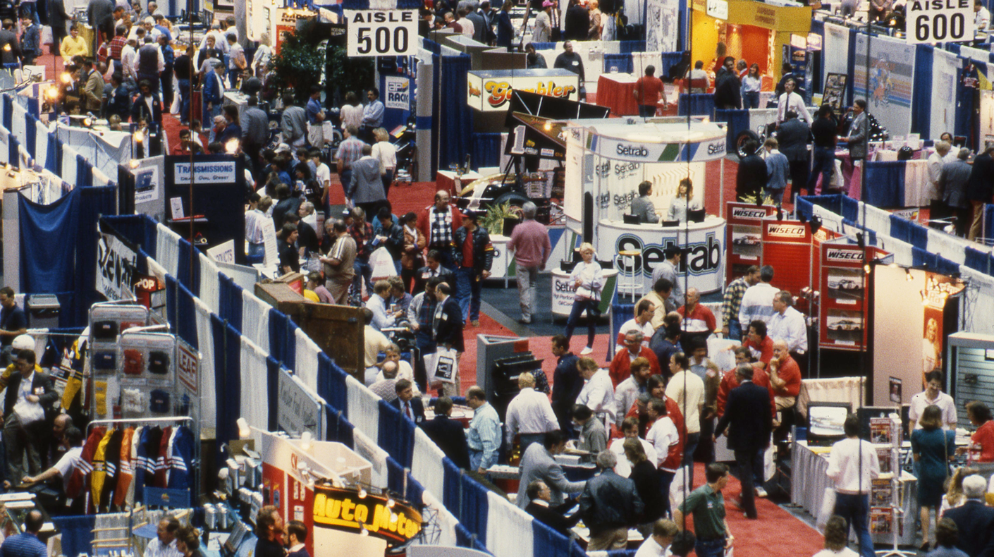 The first PRI Trade Show at the Commonwealth Convention Center in Louisville, Kentucky, featuring 150 exhibiting companies in 246 booths.