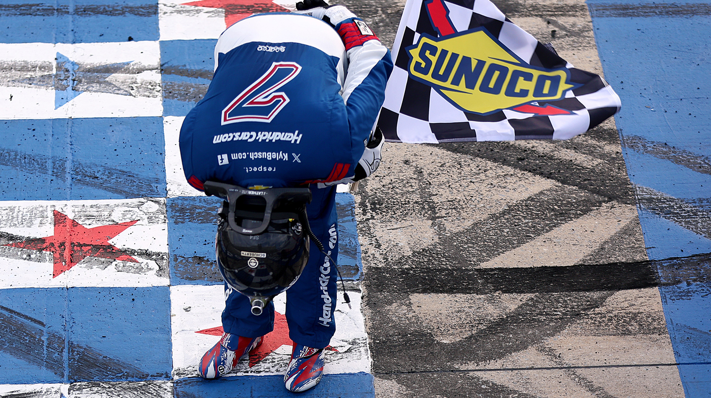 Kyle Busch after a victory.