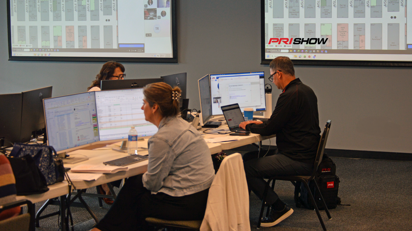 PRI Show team plotting the 2026 PRI Show floor.