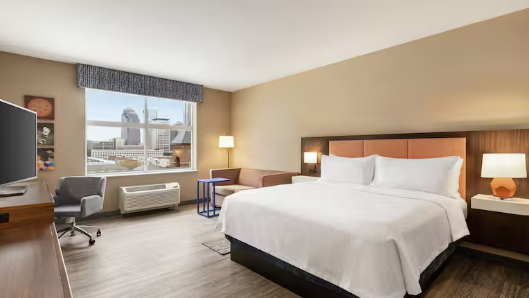 Hampton Inn room.