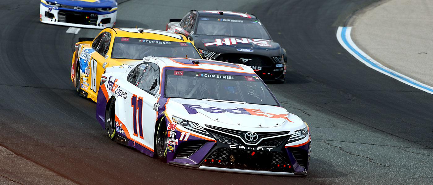 Monster Energy NASCAR Cup Series competitors on track