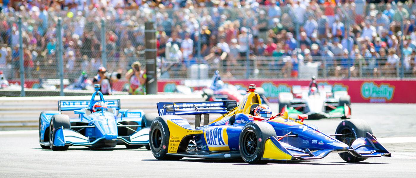INDYCAR vehicles on track during the 2019 Grand Prix of Portland at PIR 