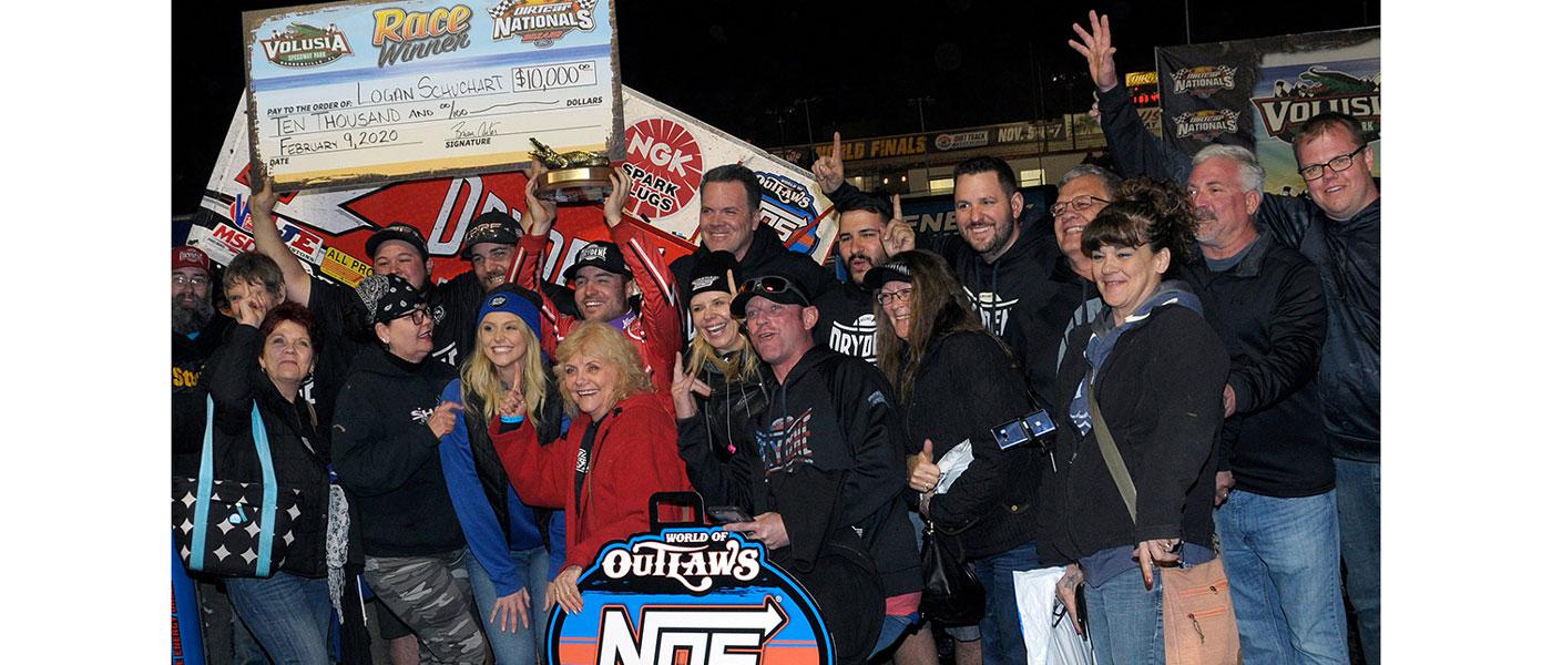 Photo of Victory Lane by Steve Bischoff courtesy of World of Outlaws