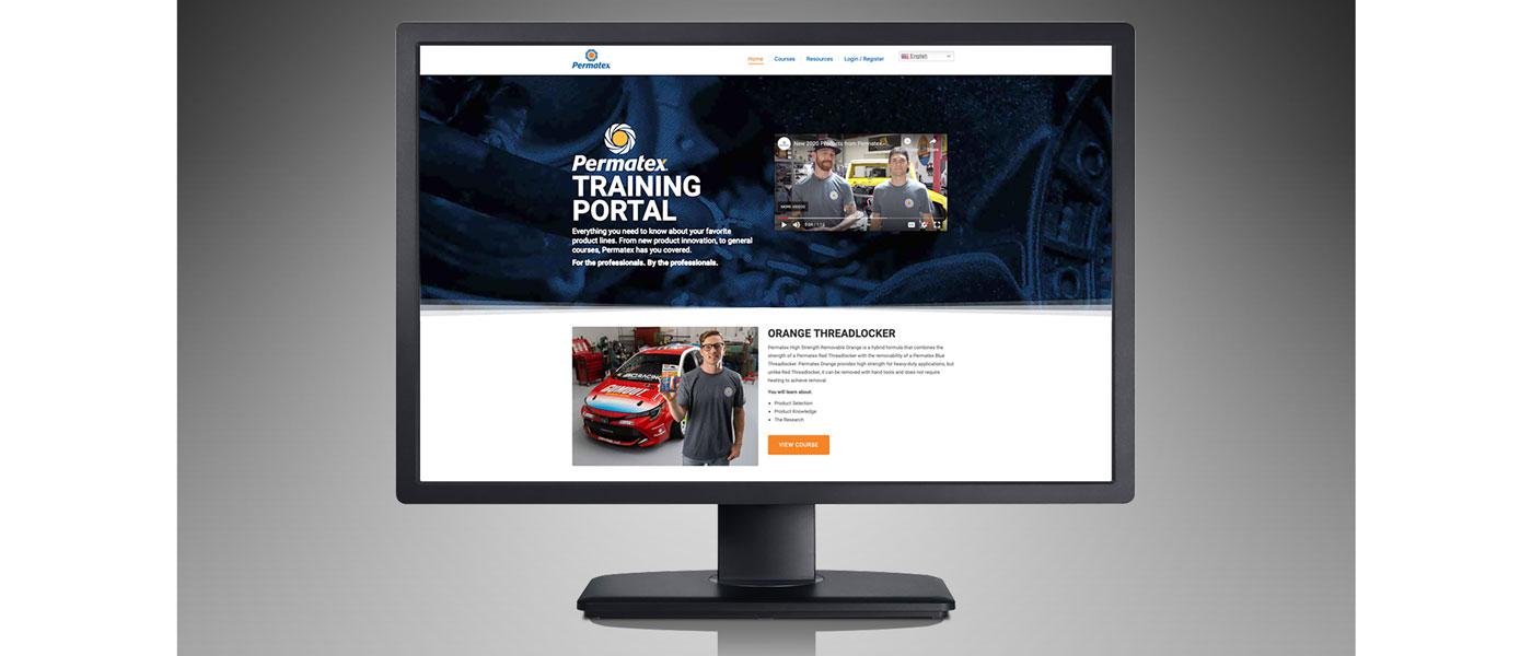 Permatex online training portal landing page