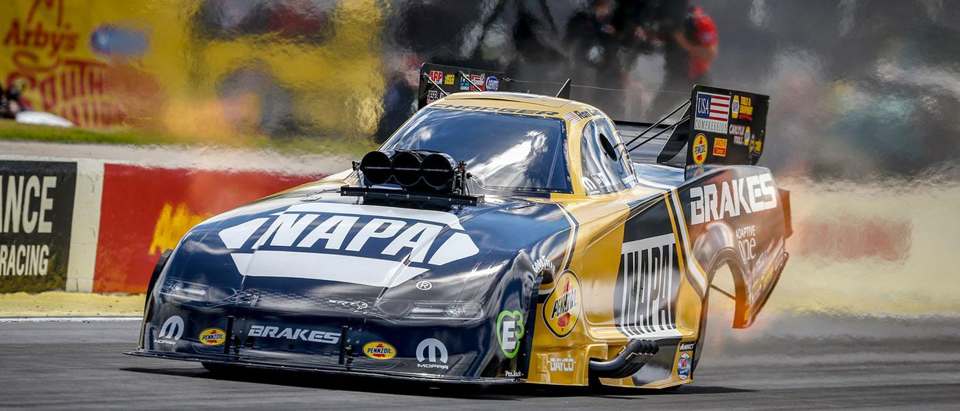 Photo of Ron Capps at the 2019 NHRA Southern Nationals courtesy of Atlanta Dragway