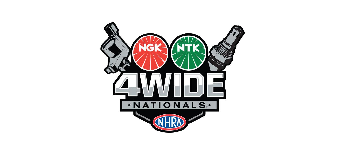 NGK NTK NHRA 4-Wide Nationals logo