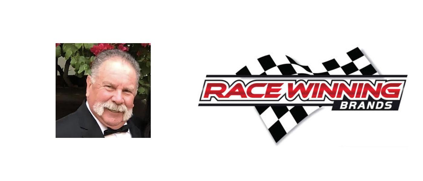 Vic Wood headshot, Race Winning Brands (RWB) logo