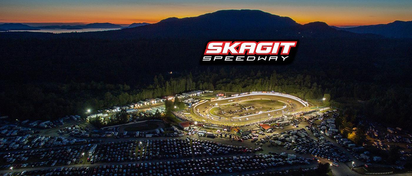 Aerial image and logo courtesy of Skagit Speedway, Facebook 