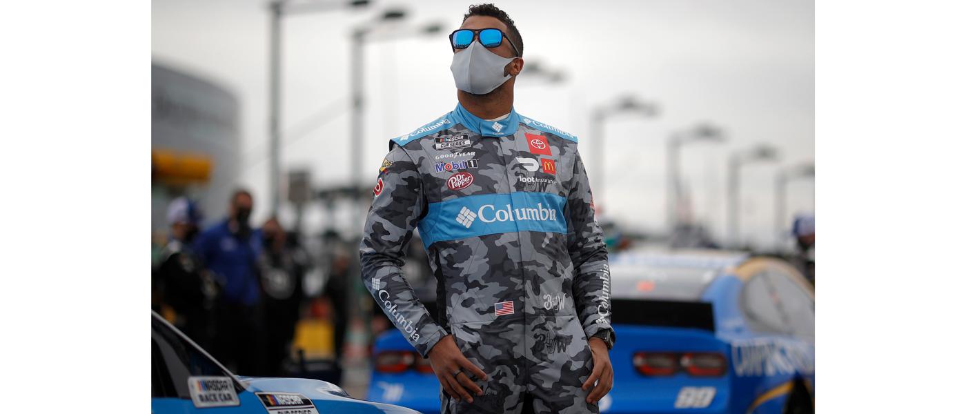 Photo of Bubba Wallace courtesy of NASCAR