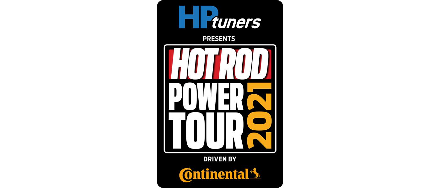 HOT ROD Power Tour Presented by HP Tuners and Driven by Continental Tire logo