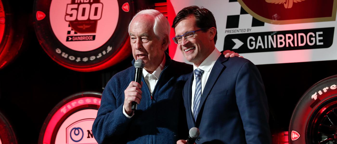 Roger Penske, IMS President Doug Boles