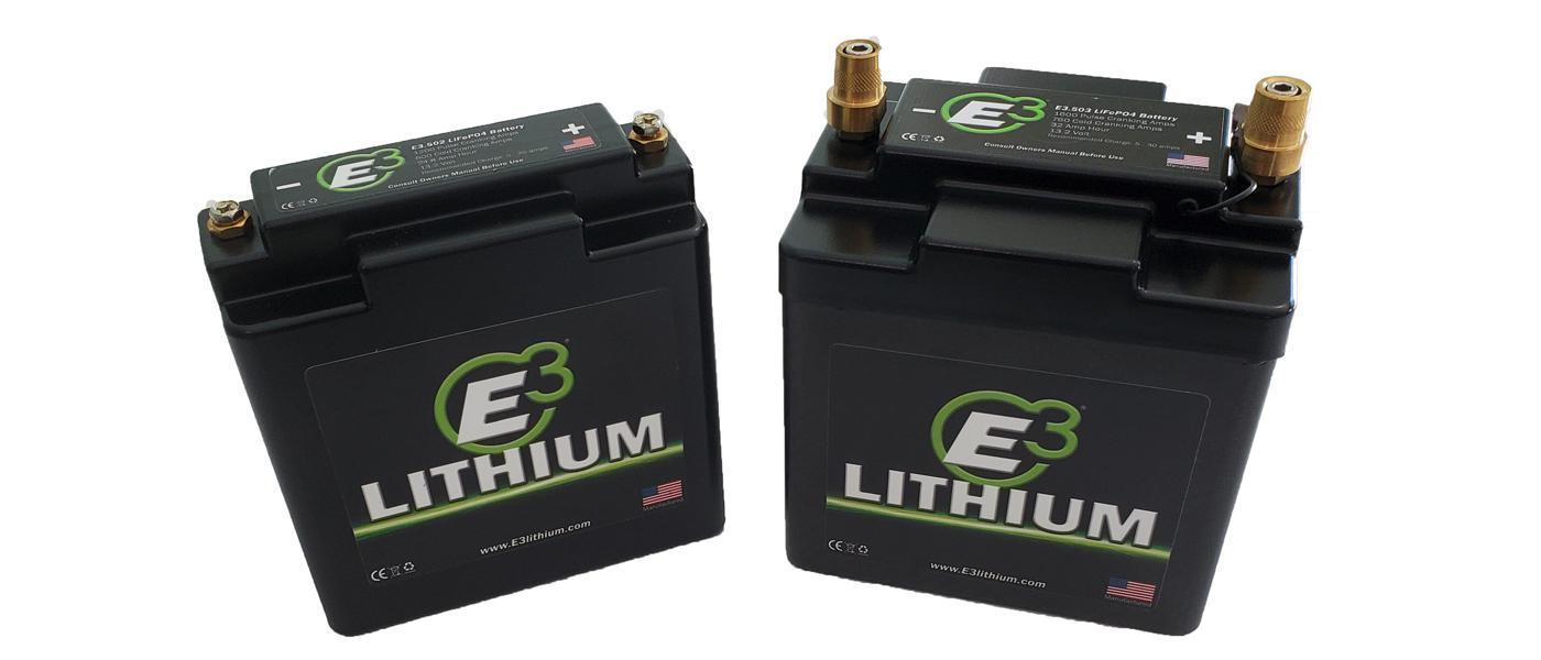 E3 Spark Plugs Announces Giveaway, New Line Of Motorsports Lithium Batteries