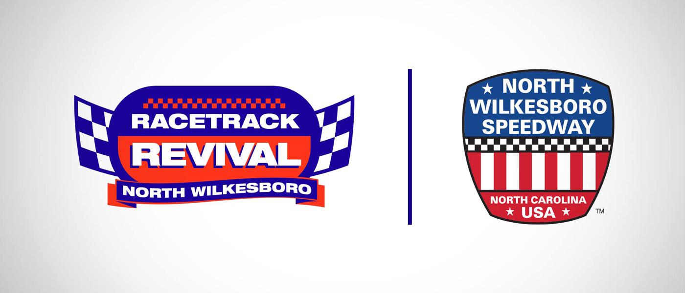 Racetrack Revival logo, North Wilkesboro Speedway logo