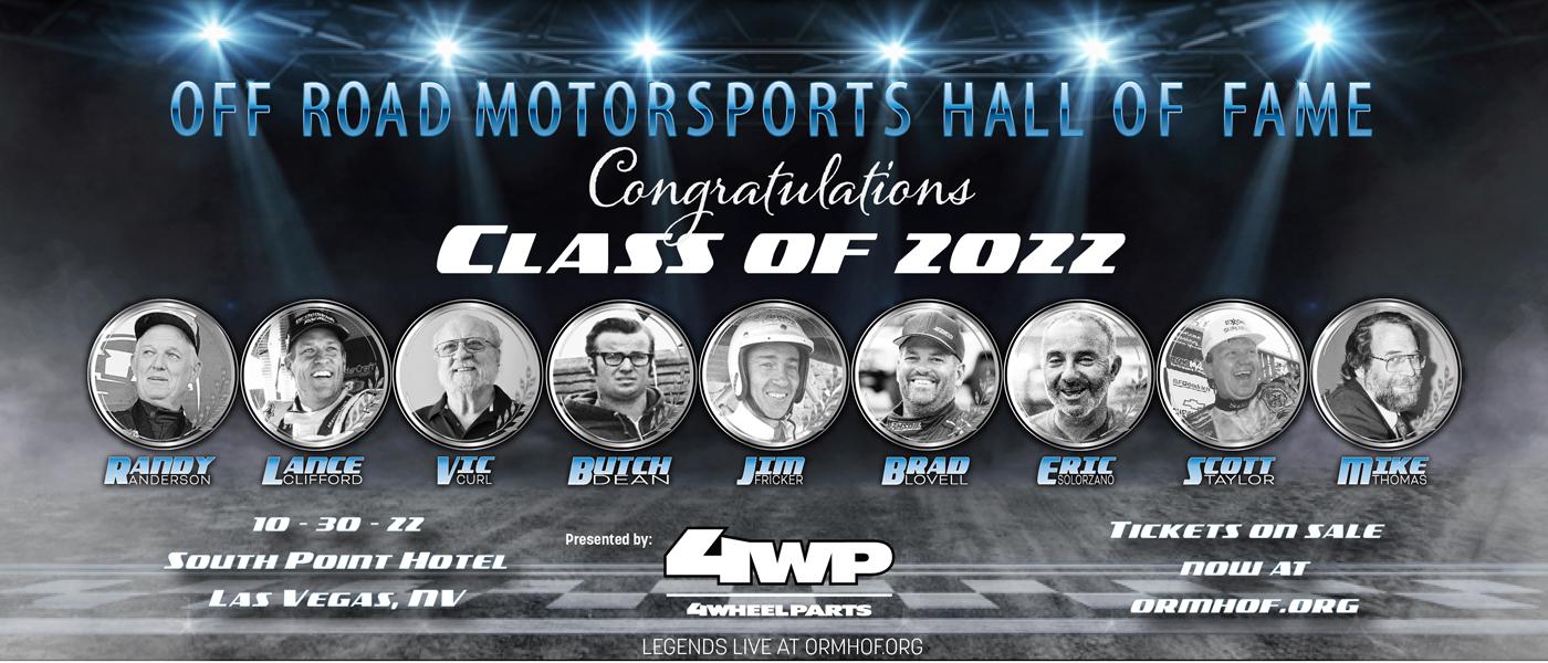 Off-Road Motorsports Hall of Fame Class of 2022 