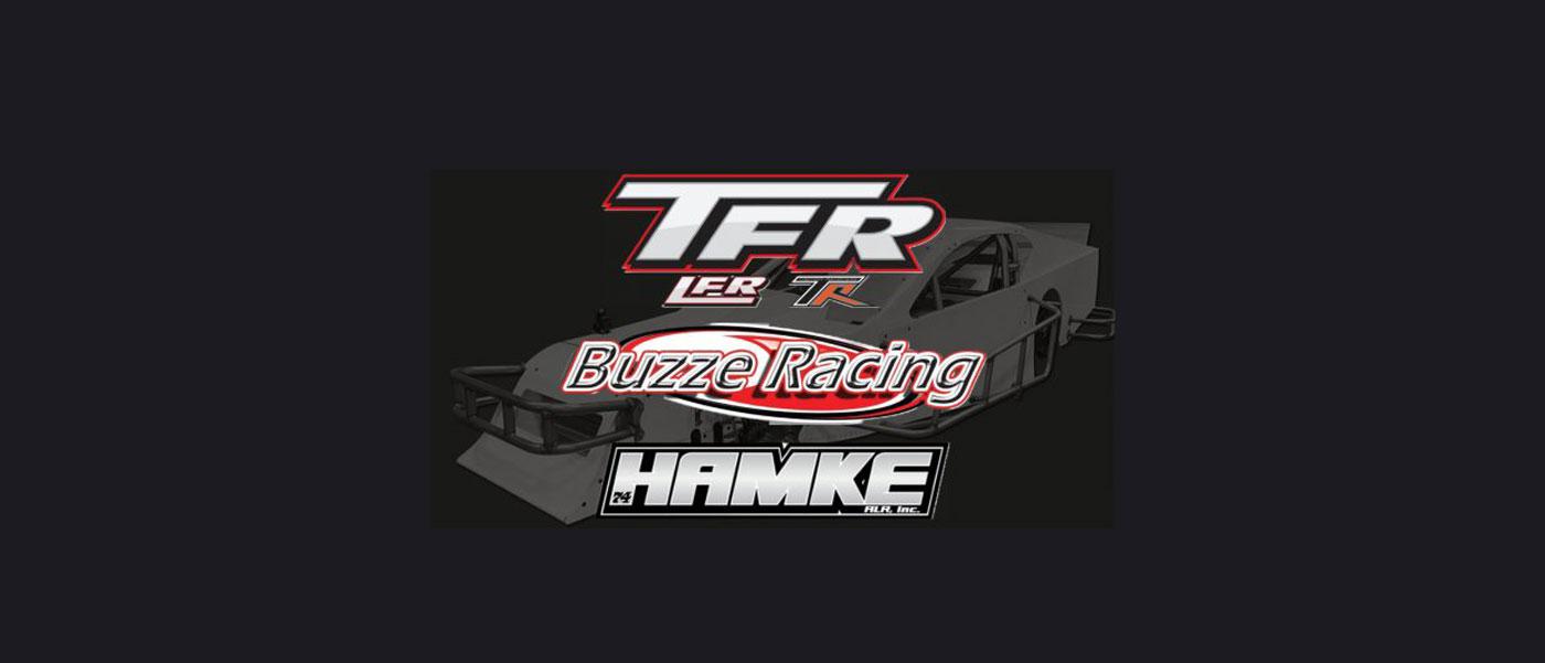 TFR Distribution, Buzze Racing and Hamke Racecars logos