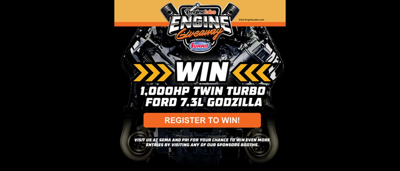 Power Automedia 1000hp 7.3L Godzilla Engine Giveaway Goes Live, Will Be At PRI 2022