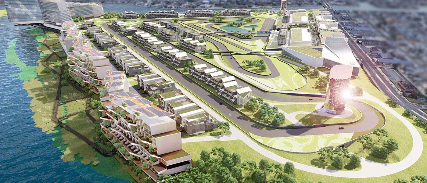 Rendering courtesy of DEEM Enterprises. 2.7 billion development proposal for a new road course and motorsports destination in Atlantic City