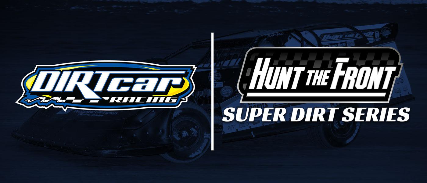 DIRTcar logo, Hunt the Front Super Dirt Series logo