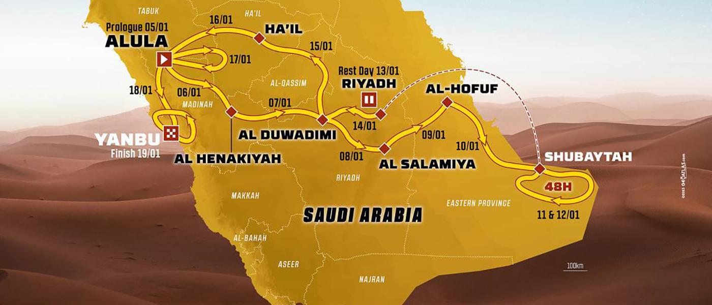 Dakar Rally 2024 Saudi Arabia Route Map
