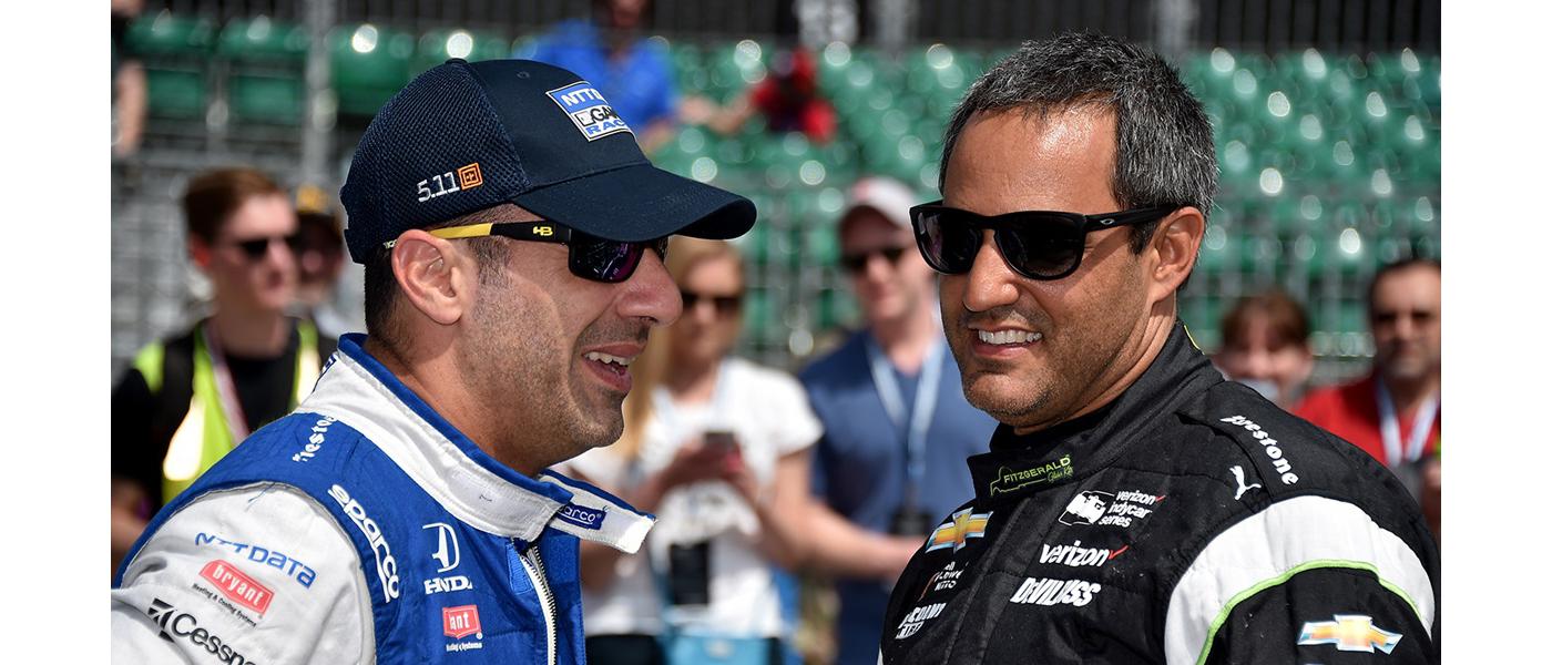 Tony Kanaan and Juan Pablo Montoya