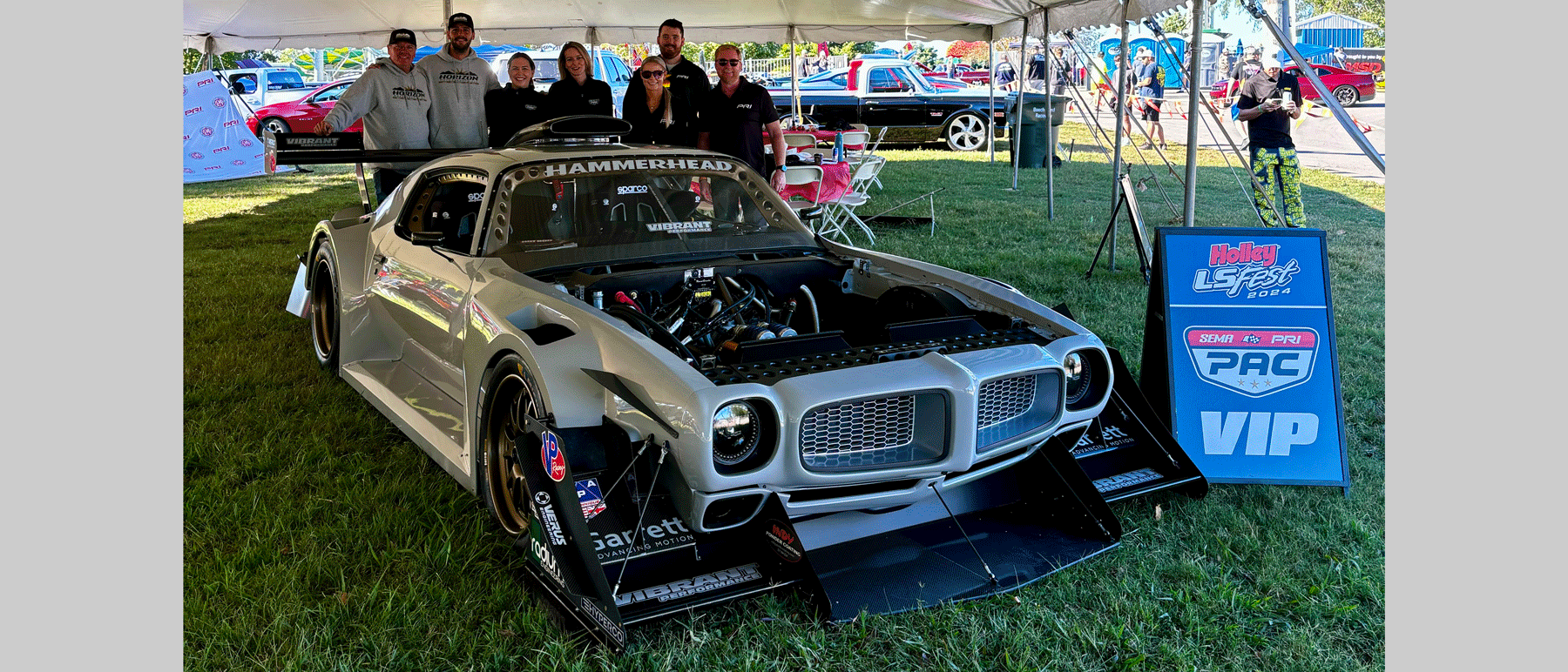 SEMA and PRI PAC at Holley LS Fest East with Hammerhead '73 Pontiac Firebird