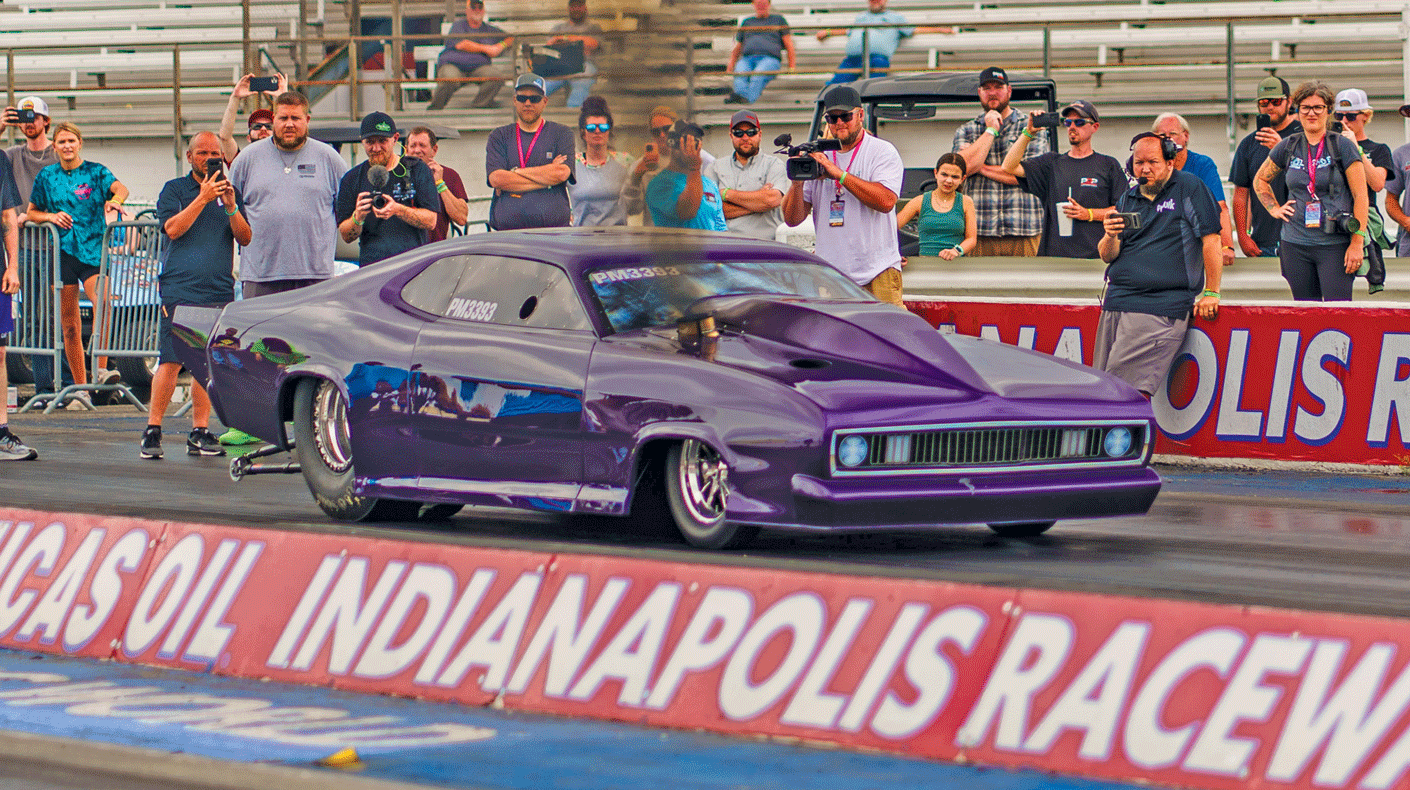 New Developments in Diesel Drags. Hot Shot's Secret Firepunk Diesel Duster at IRP 2024