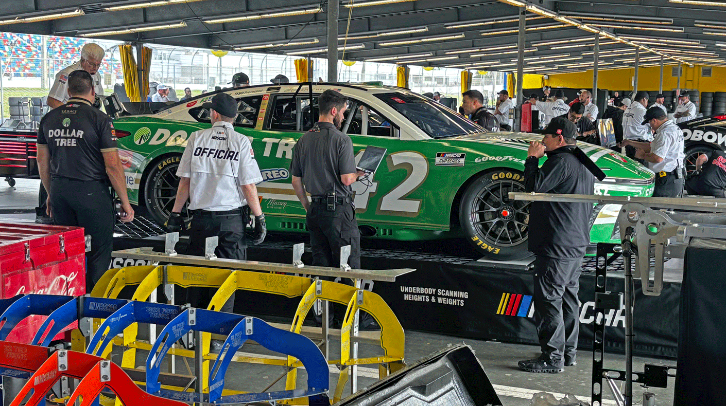 PRI on the Road During Daytona Speedweeks; NASCAR Cup Series pit