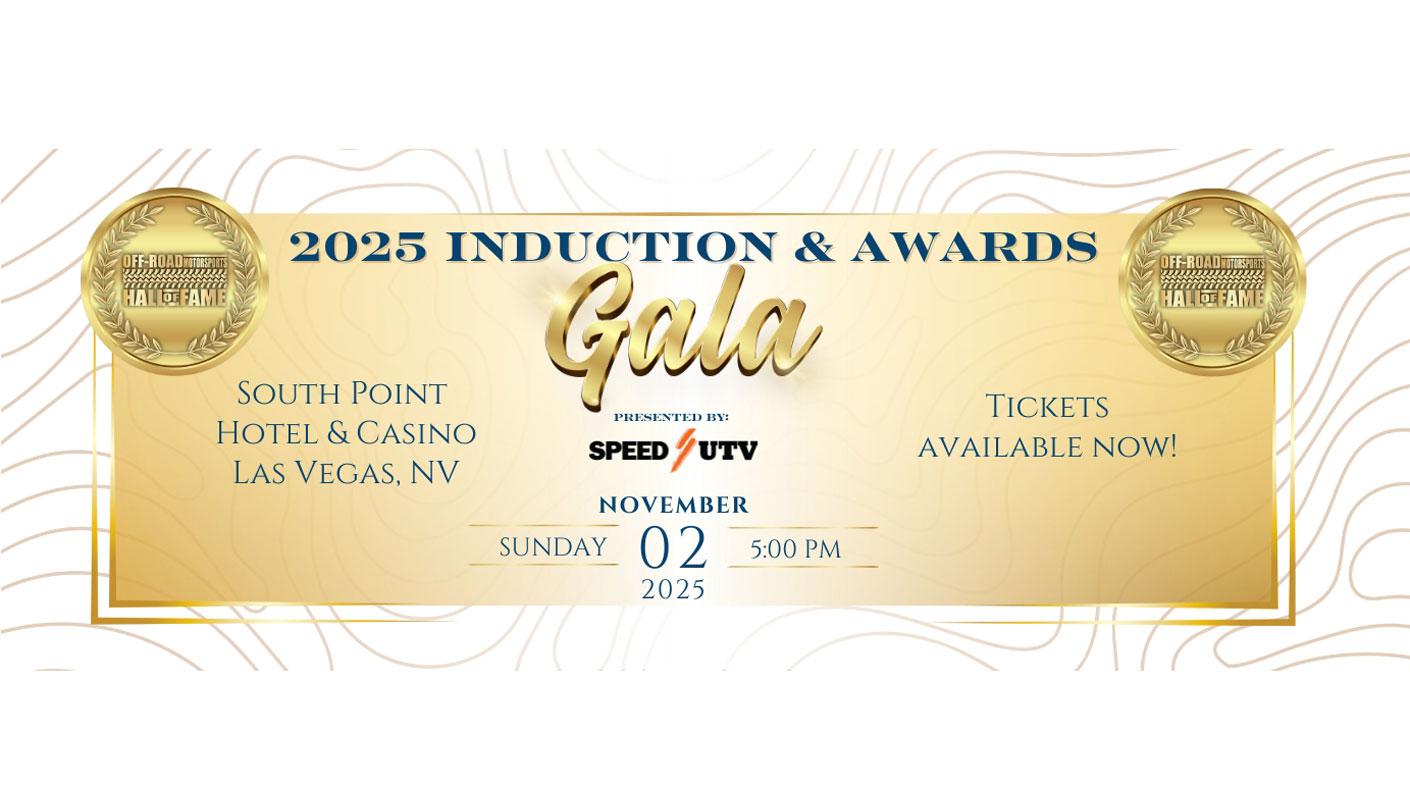 Off-Road Motorsports hall of fame event graphic
