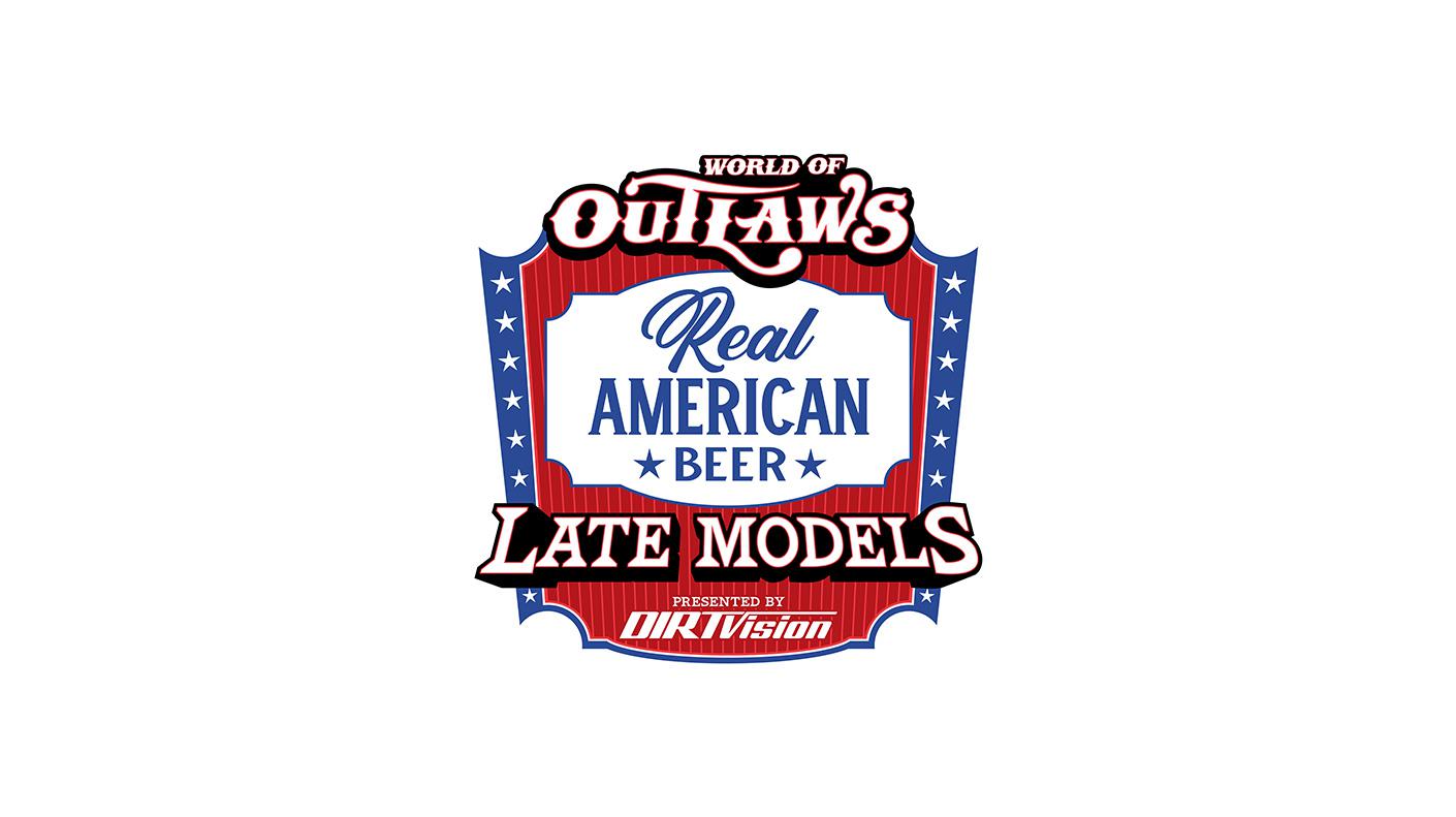 World of Outlaws Real American Beer Late Models presented by DIRTVision logo