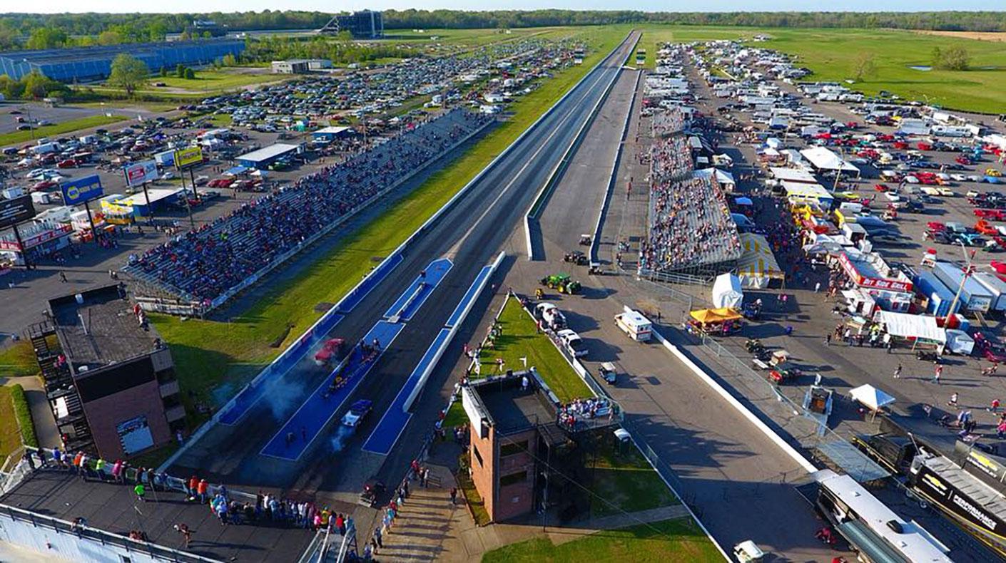Image of Memphis International Raceway courtesy of IHRA/Facebook
