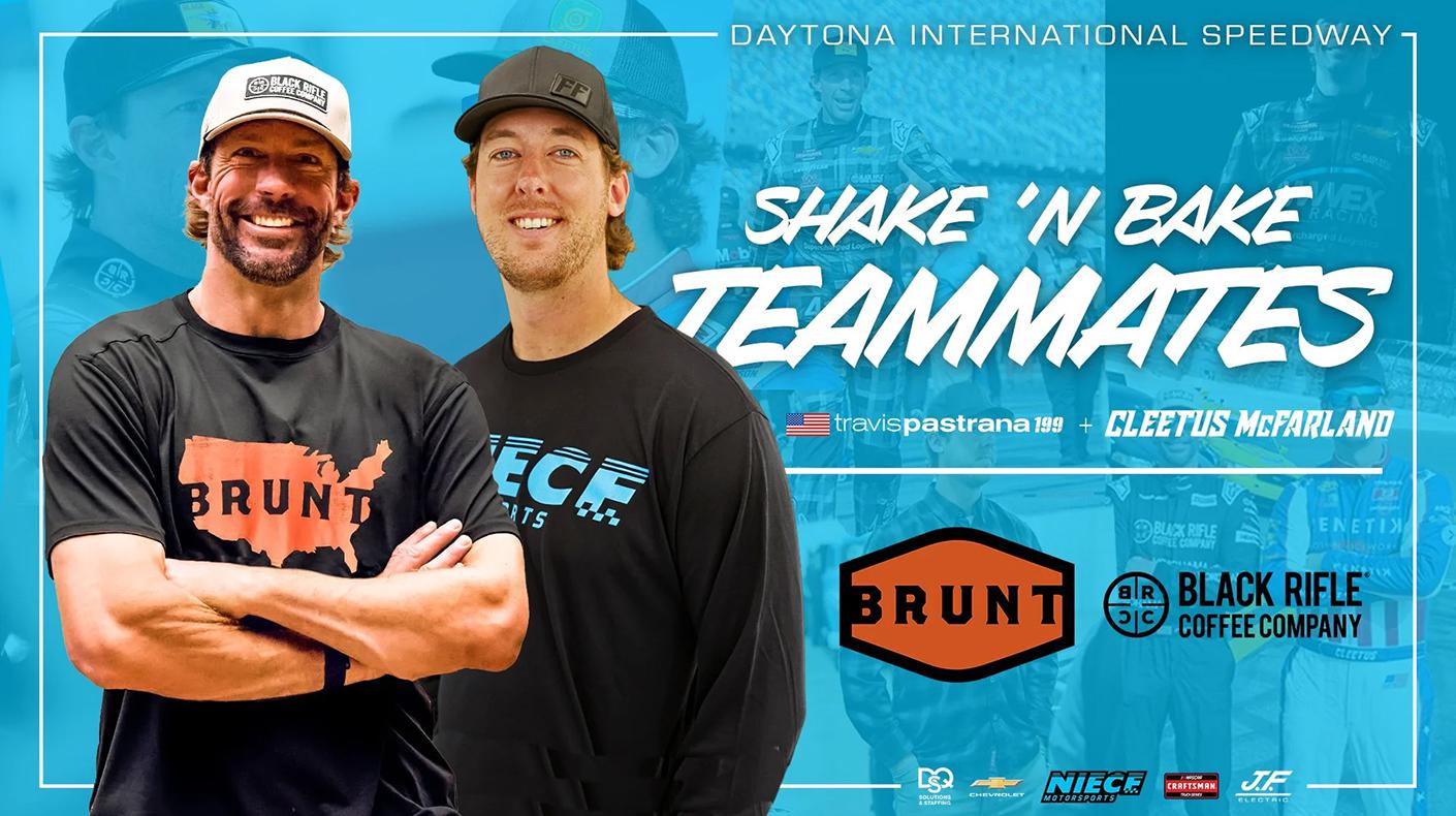 Cleetus and Travis NASCAR Trucks