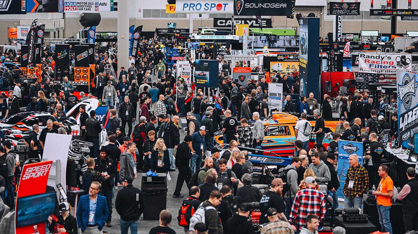 Bustling and crowded PRI Show floor 2025