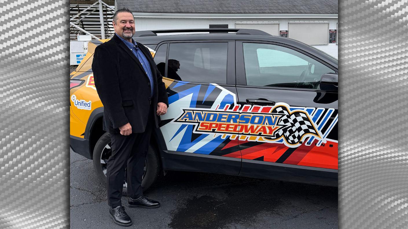 An image of Joe Balash at Anderson Speedway.