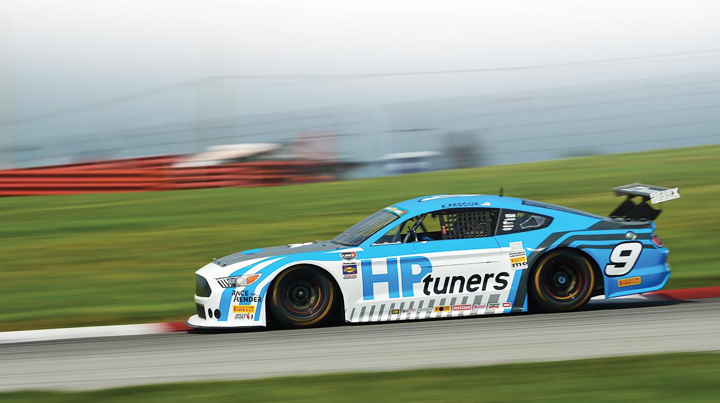 Cope Race Cars TA2 car on track.