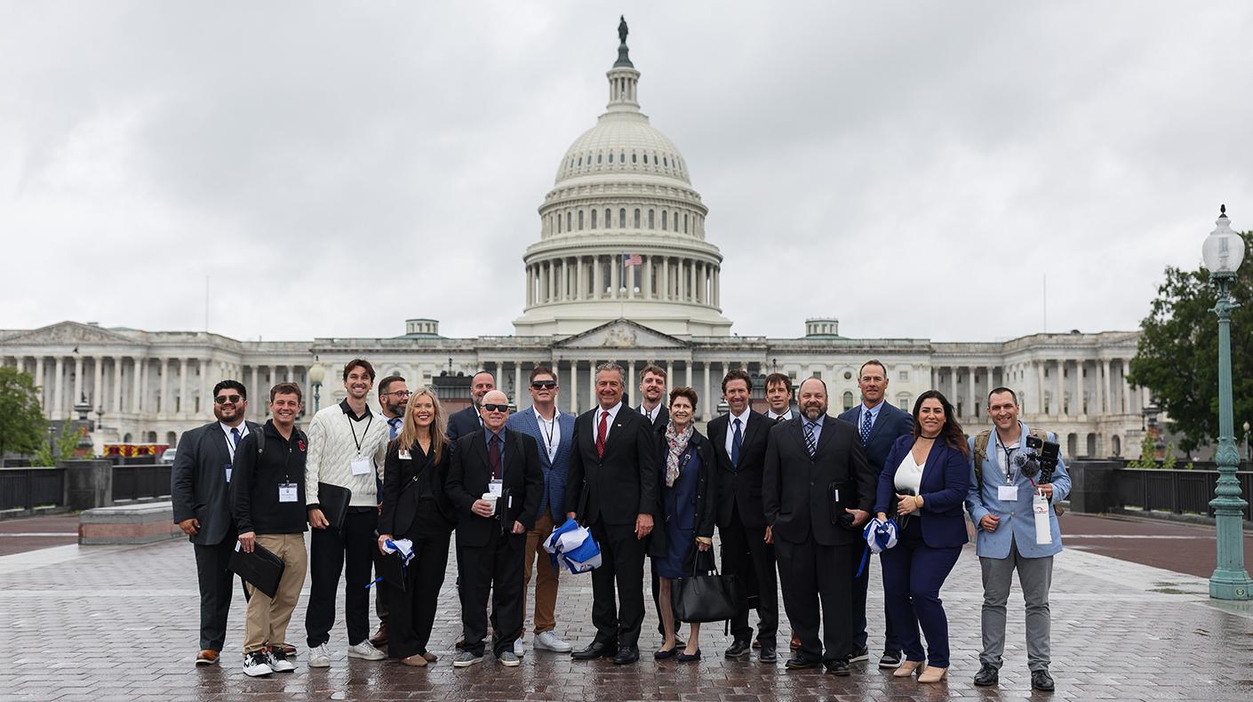 Industry members on Capitol Hill during the SEMA/PRI Washington, D.C., rally.