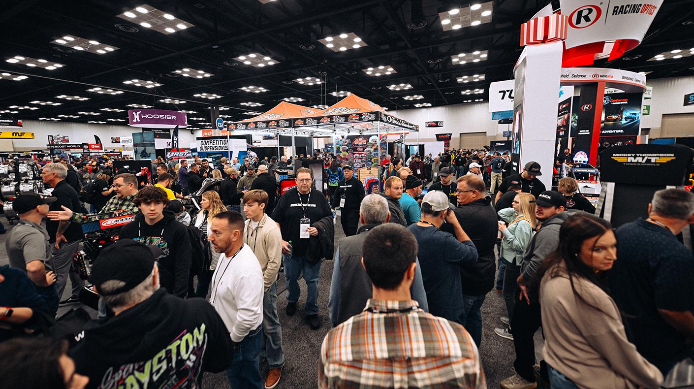 A crowded PRI Show floor.
