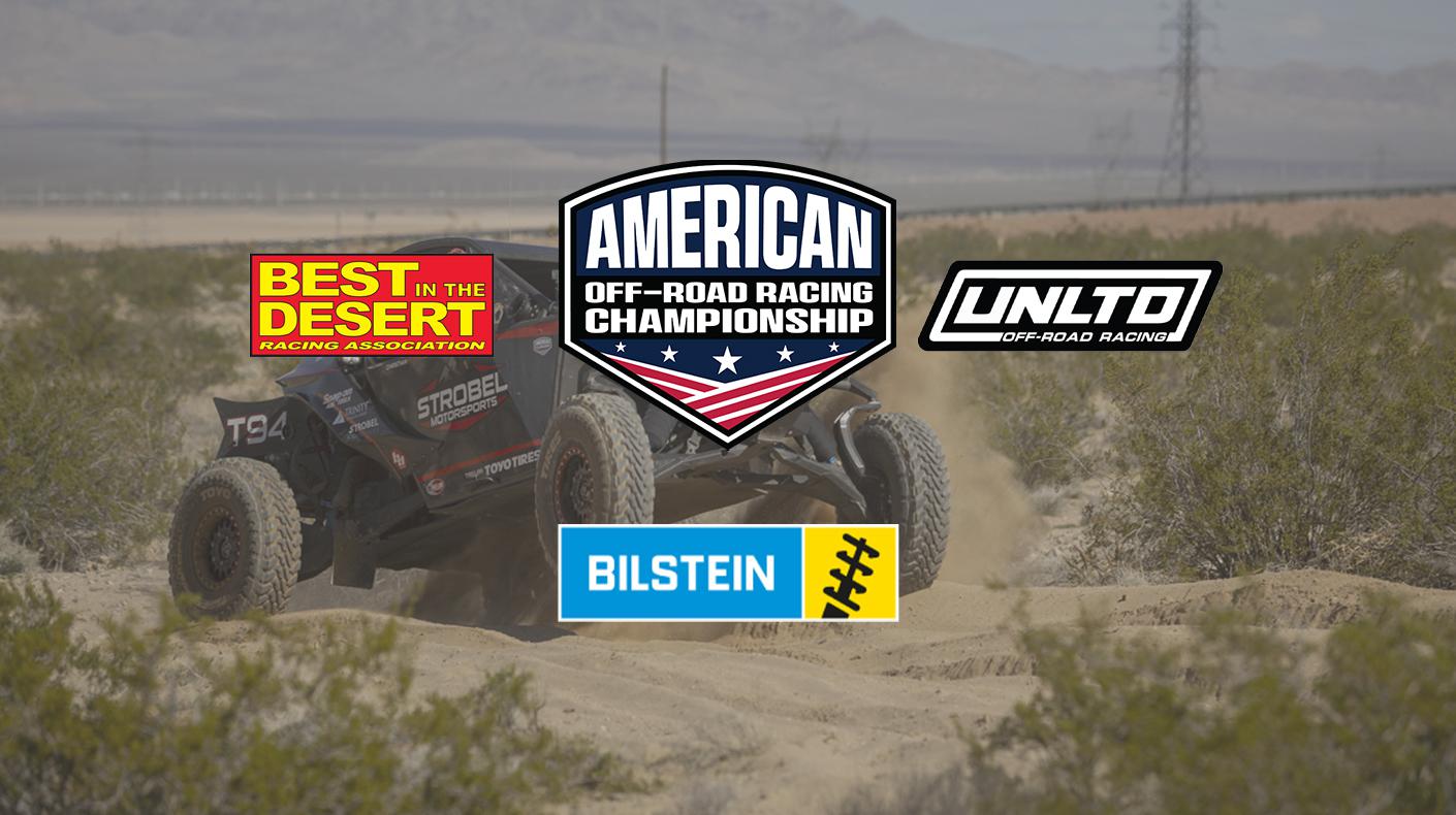 The American Off-Road Racing Championship and Bilstein logos.