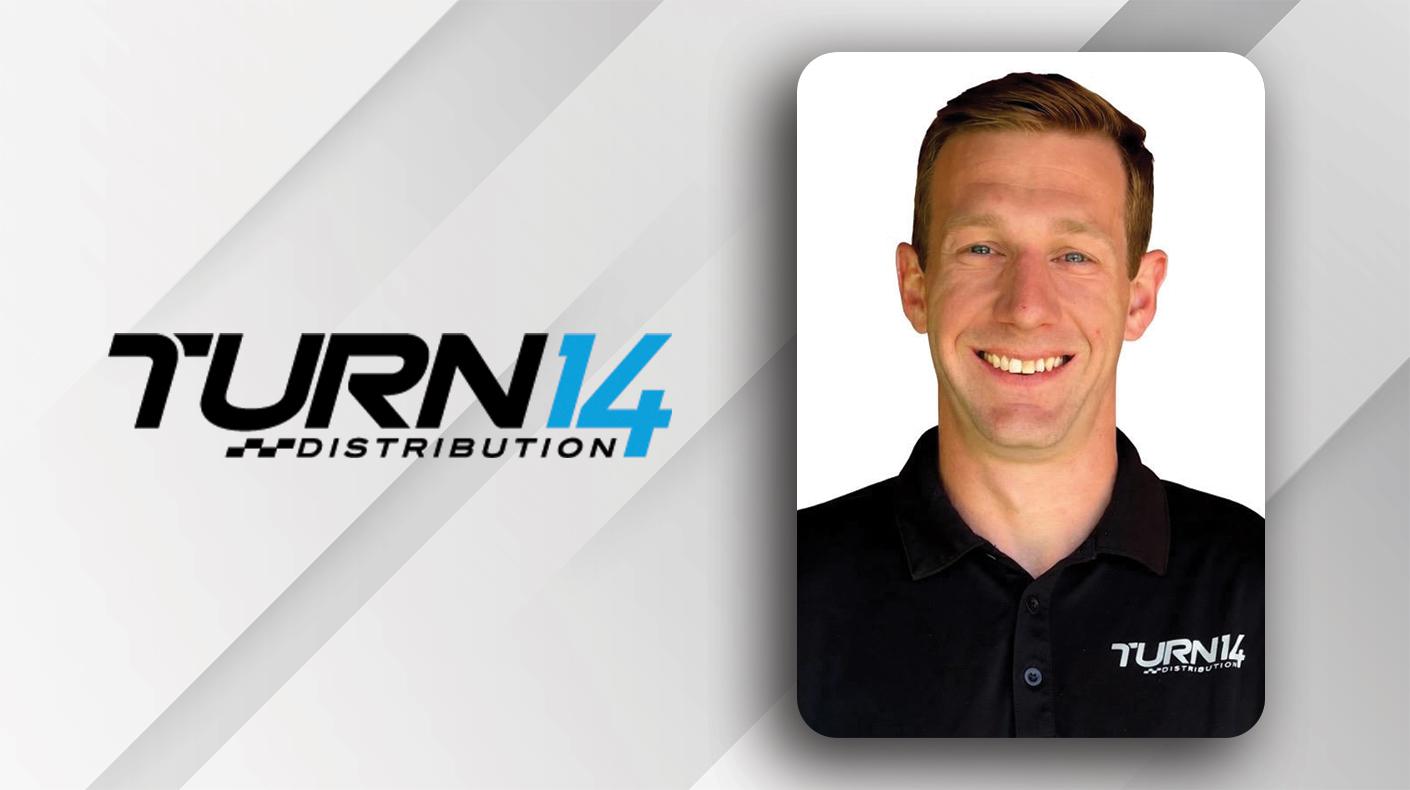 Turn 14 Distribution Outside Territory Manager Garrett Comer.