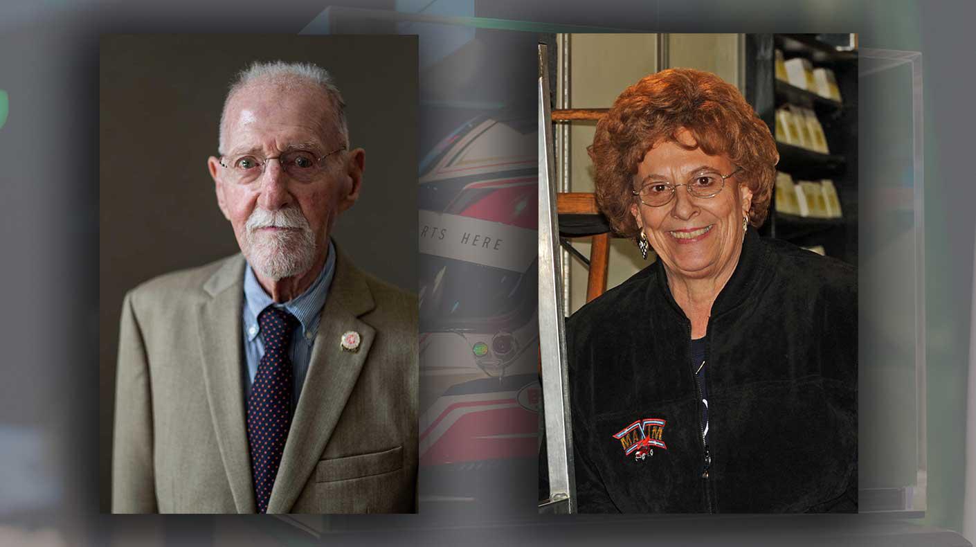 Ed Pink, left, and Shirley Kear Valentine, right