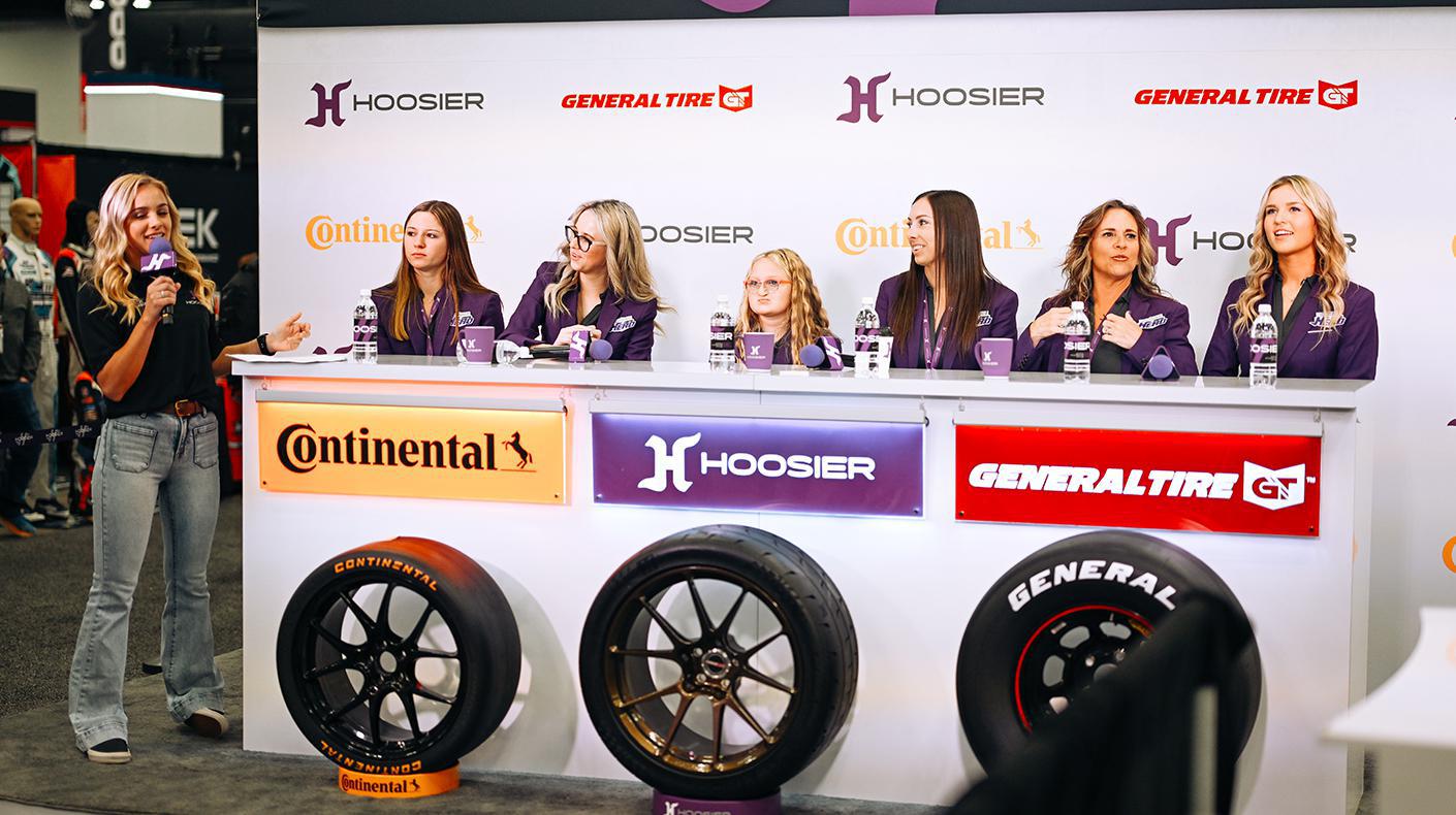 Hoosier Tire press conference at the PRI Show.