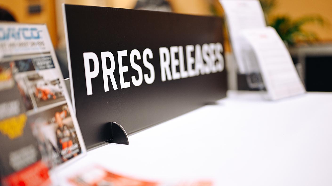 Press Release sign