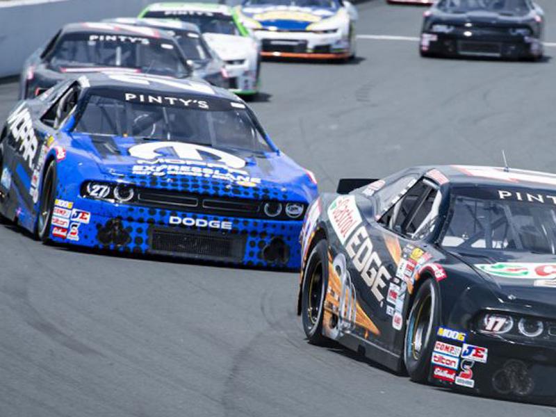 NASCAR Pinty's Series cars on track