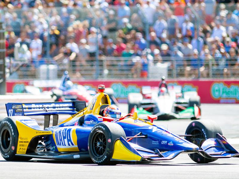 INDYCAR vehicles on track during the 2019 Grand Prix of Portland at PIR