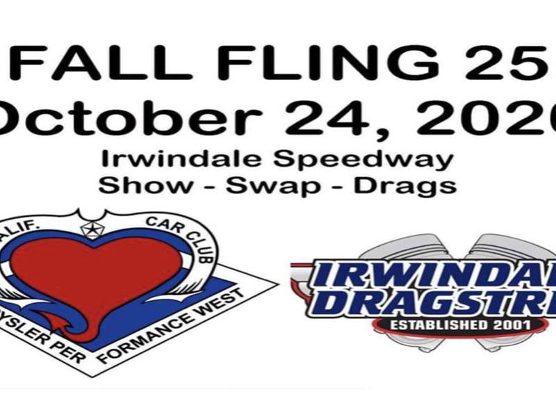 Fall Fling 25th at Irwindale Speedway