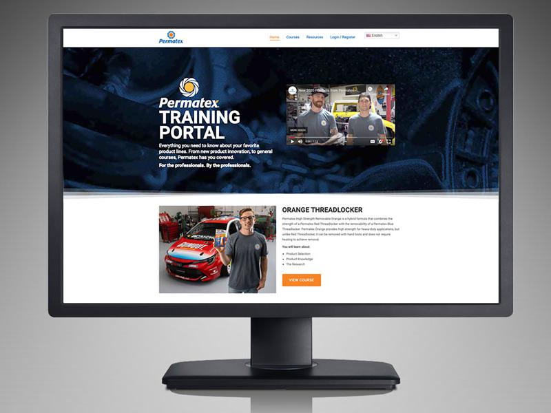Permatex online training portal landing page
