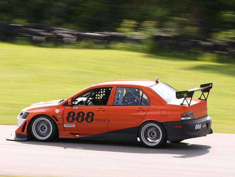 race car on track