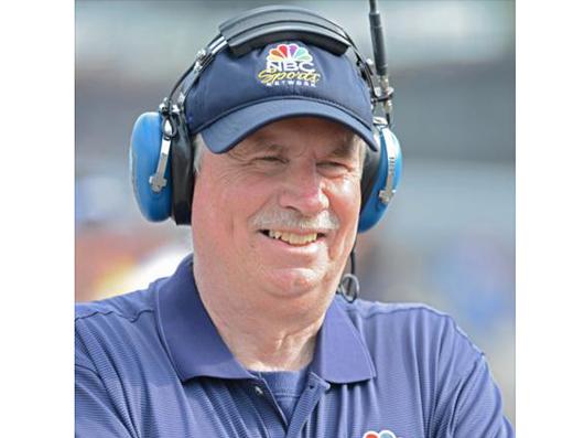 Photo of Robin Miller by Walter Kuhn, courtesy of IndyCar. MSHFA logo.